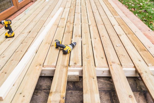 Damaged Deck Boards Repair in Schaumburg