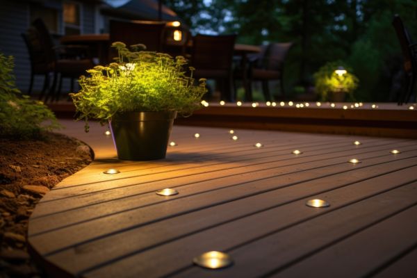 Ground Level Deck Construction in Schaumburg